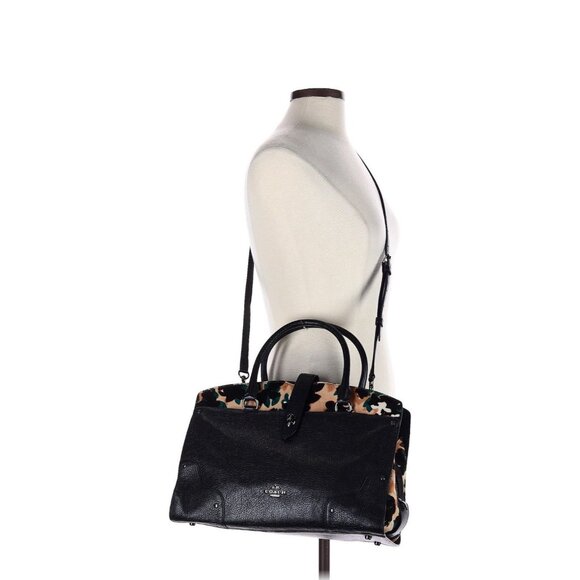 Coach Mercer Camo Print Calf Hair Grain Leather Tote Limited Edition Cheetah - Picture 3 of 9